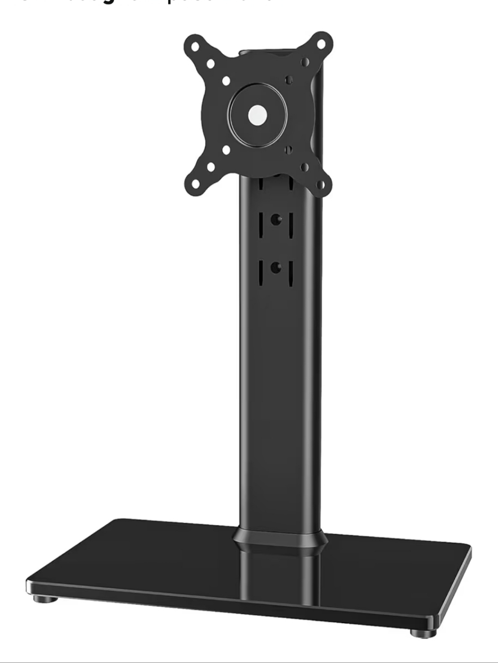 Hemudu Single LCD Computer Monitor HT05B 001 Free Standing Desk Stand 13 X 32"